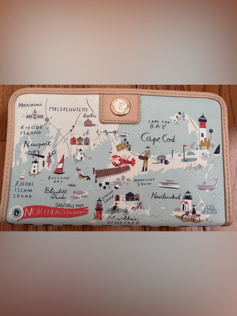 Spartina 449 Northeastern Harbors Snap Wallet